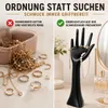 Schmuckhand Schmuckhalter Hand Kunstharz  schwarz H 34 cm Produktbild-Vorschau 7