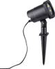 A black laser projector with a stake for outdoor use, shown against a white background. Produktbild-Vorschau
