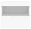 vidaXL Nachtkastje met LED-verlichting, wit, 50x40x45 cm Productafbeelding-voorbeeld 7