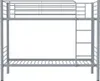 Letto a castello "ADAM" - 90 x 190 cm - metallo - grigio Anteprima dell’immagine prodotto 1