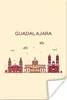 MuchoWow® Poster Mexiko - Skyline - Guadalajara 20x30 cm - Produktbild-Vorschau 1