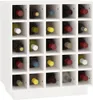 vidaXL Weinregal Weiß 55,5x34x61 cm Massivholz Kiefer Produktbild-Vorschau 4