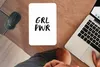 MuchoWow® Mauspad Mousepad Sprichwörter - Grl pwr - Mädchen Produktbild-Vorschau 3