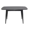 Miliboo - Schwarzer ausziehbarer Tisch 130-160 cm NORDECO Produktbild-Vorschau 1