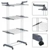 A three-tier clothes drying stand with wheels, shown in a studio setting with a white background. Produktbild-Vorschau