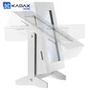 A white jewelry box with a mirror, shown at an angle to demonstrate its adjustable lid. Produktbild-Vorschau