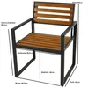 A diagram showing the dimensions of a chair. Produktbild-Vorschau