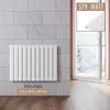 SONNI Grzejnik płytowy 630×850mm Jednowarstwowy biały Podgląd zdjęcia produktu 1