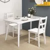 HOMCOM Eetkamerstoelen, set van 2, houten keukenstoel met Productafbeelding-voorbeeld 2