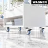 WAGNER Soft-Doppellenkrolle - Ø 50 mm, Stahl verzinkt, blau Produktbild-Vorschau 3