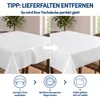 Wachstuch Baku 160cm Rund Weiss Produktbild-Vorschau 6