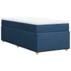 Boxspringbett mit Matratze Blau 90x190 cm Stoff Produktbild-Vorschau 1