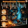 10 Stück Schwebende Kerzen, Flackernde LED Kerze, Halloween Produktbild-Vorschau 2