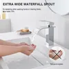 Umyvadlová baterie Auralum s vodopádem + vyskakovací odpad Náhled obrázku produktu 3