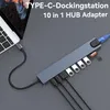 Laptop-Dockingstations, 10 in 1 USB C Hub Adapter, 100W Produktbild-Vorschau 3