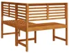 vidaXL Garten-Eckbank 140 cm Massivholz Akazie Anteprima dell’immagine prodotto 5