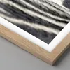 Gerahmtes Poster - Rahmen in heller Eiche - Zebra Streifen Produktbild-Vorschau 2