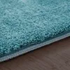 Waschbarer Teppich Wohnzimmer Kurzflor Einfarbiger Moderner Produktbild-Vorschau 2