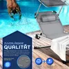 tillvex® Sonnenliege mit Dach und Kopfkissen Grau - Basic Produktbild-Vorschau 4