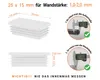 Lamellenstopfen rechteckig 25x15 mm Weiß 50 Stück Produktbild-Vorschau 2