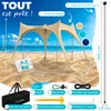 ELONEO, voile d'ombrage Strandzelt, protection solaire UPF Voir les images du produit 2
