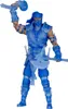 A blue action figure of Sub-Zero from Mortal Kombat, holding weapons made of ice. Produktbild-Vorschau