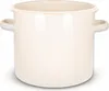 A cream-colored enamel cooking pot with two handles is shown against a white background. Produktbild-Vorschau
