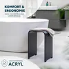 bremermann Badhocker, Duschhocker aus schwarz-matten Acryl, Produktbild-Vorschau 2
