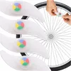 4 LED svetlá na kolesá bicykla, farebné osvetlenie ráfikov Náhľad obrázku produktu 1