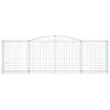 vidaXL Gabionen mit Hochbogen 15 Stk 400x50x120/140cm Produktbild-Vorschau 5