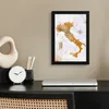 MuchoWow® MuchoWow® Gerahmtes Poster Weltkarte - Gold - Produktbild-Vorschau 2