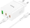A white Hoco N33 35W charger and USB-C cable are shown against a white background. Produktbild-Vorschau