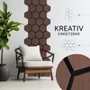 Homestyle4u Wandpaneel 4er Set Akustikpaneele Braun Walnuss Produktbild-Vorschau 3