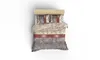 A top-down view of a bed with bedding. Produktbild-Vorschau