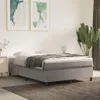 vidaXL Boxspringbettgestell Hellgrau 140x190 cm Samt Produktbild-Vorschau 2