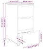 vidaXL Armoire de rangement vieux bois 40 x 48 x 81 cm Bois Voir les images du produit 8
