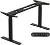 A black adjustable height desk frame is shown against a white background, with a control panel in the lower right corner. Náhled obrázku produktu