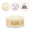 Candela XL a 3 stoppini rotonda 15 cm senza profumo - Anteprima dell’immagine prodotto 3