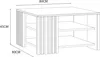 Forte CARDIGAN Couchtisch 80, moderner Sofatisch mit Ablage Produktbild-Vorschau 4