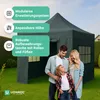 VONROC Pavillon 3x3m wasserdicht stabil - Partyzelt EasyUp Produktbild-Vorschau 4