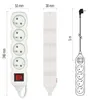 Prodlužovací kabel 5 m / 4 zásuvky / s vypínačem / bílý / PVC / 1,5 mm2 Productafbeelding-voorbeeld