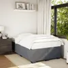 vidaXL Rám postele bez matraca tmavosivý 120x190 cm zamat Náhľad obrázku produktu 2