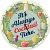 Cocktails Wanduhr aus Alu - Cocktail Time Produktbild-Vorschau 1