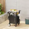 Profi Grillwagen mit Edelstahl-Arbeitsplatte, 45x45cm Produktbild-Vorschau 2