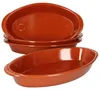 4er Set Ovale Auflaufform Boris Ton 32x18cm Größe M Produktbild-Vorschau 2