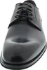A close-up, front-facing view of a black leather shoe. Produktbild-Vorschau