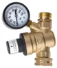 INF Loodvrij messing instelbare drukregelaar met manometer Productafbeelding-voorbeeld 2