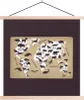 MuchoWow® Textilposter Weltkarte Kinder - Weiß - Braun Produktbild-Vorschau 1