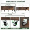 COSTWAY Mobilny kontener na kółkach, 5 szuflad i szafka, Podgląd zdjęcia produktu 6