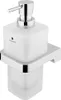 Nimco Maya - Seifenspender mit Halter, Milchglas / Chrom MA Produktbild-Vorschau 1
